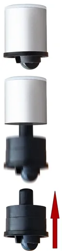 VCM Kolečka pod nábytek Rolio, 4 kusy, bílé