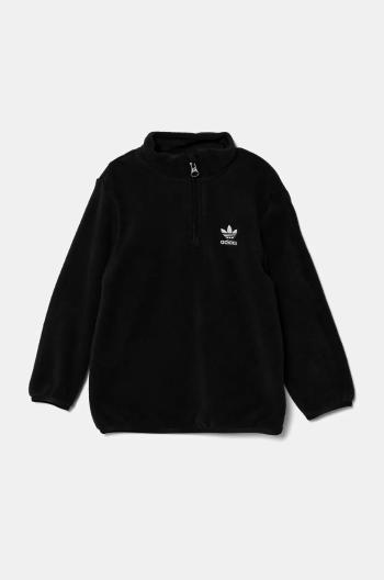 Kojenecká fleecová mikina adidas Originals POLAR FLEECE HZ černá barva, IW1010