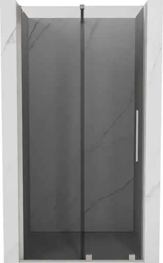 MEXEN/S Velar posuvné sprchové dveře 110, grafit, nikl kartáčovaný 871-110-000-41-97