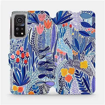 Flip pouzdro na mobil Xiaomi Mi 10T - MP03P Modrá květena (5903516764730)