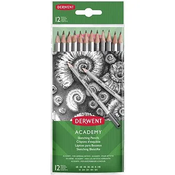 DERWENT Academy Sketching Pencils šestihranná - sada 12 tvrdostí (2300412)