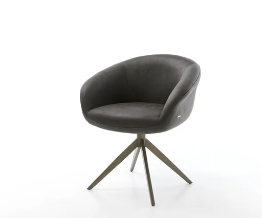 Jídelní židle Vinka-Flex s područkami křížová podnož široká kov