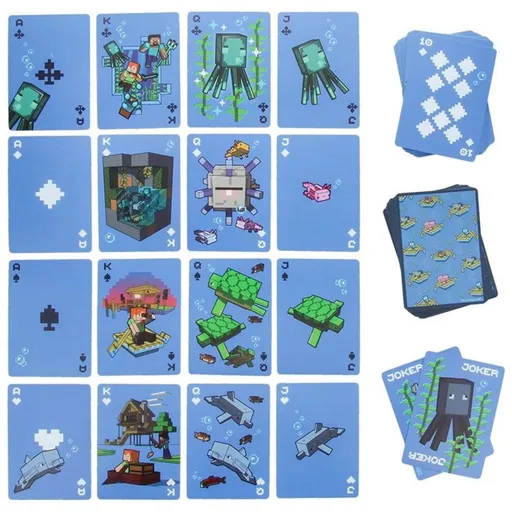 Minecraft hrací karty do vody