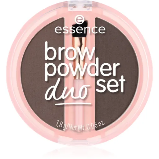essence Brow Powder Duo set na obočí odstín 03 Dark 1.8 g