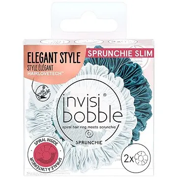 INVISIBOBBLE SPRUNCHIE SLIM Cool as Ice 2pc (4063528030313)