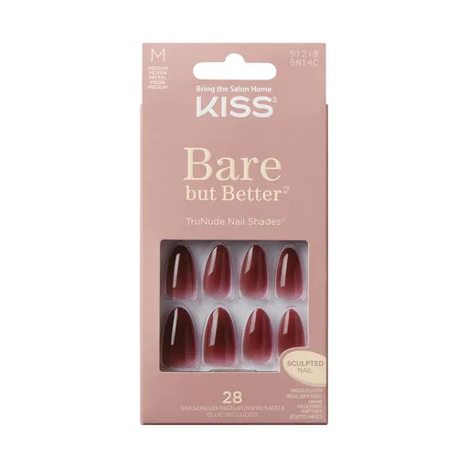 KISS Gelové nehty Bare-But-Better (Nails) 28 ks