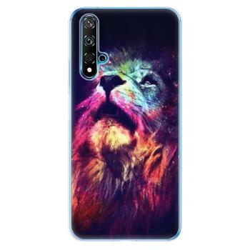 Odolné silikonové pouzdro iSaprio - Lion in Colors - Huawei Nova 5T