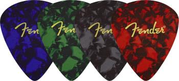 Fender Pick Shape Logo Coasters, 4-Pack, Multi-Color