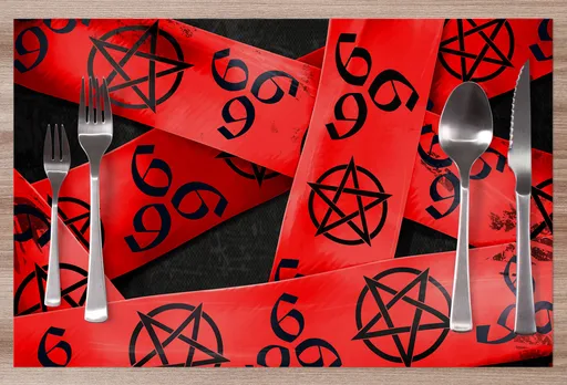 Prostírání Gothic ribbon – red