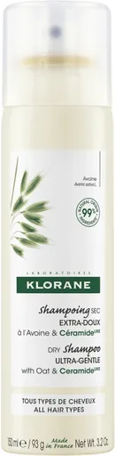 Klorane Suchý šampon s ceramidy Oves (Dry Shampoo) 150 ml