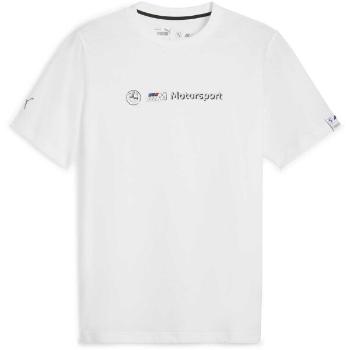 Puma BMW M MOTORSPORT LOGO TEE+ Pánské triko, bílá, velikost