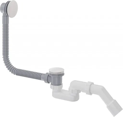 DEANTE Prizma bílé odpadní souprava pro vanu, click-clack NHC_A57B