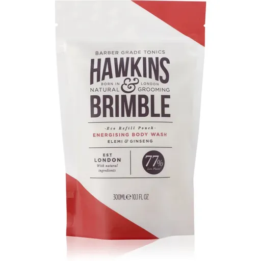Hawkins & Brimble Energising Body Wash Eco Refill Pouch mycí gel – náhradní náplň pro muže 300 ml
