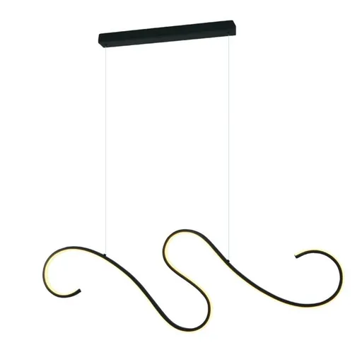 ACA Lighting závěsné svítidlo LED 27W 3000K 1890lm CALISTA černá hliník IP20 110X6XH175CM YL1809LEDPBK