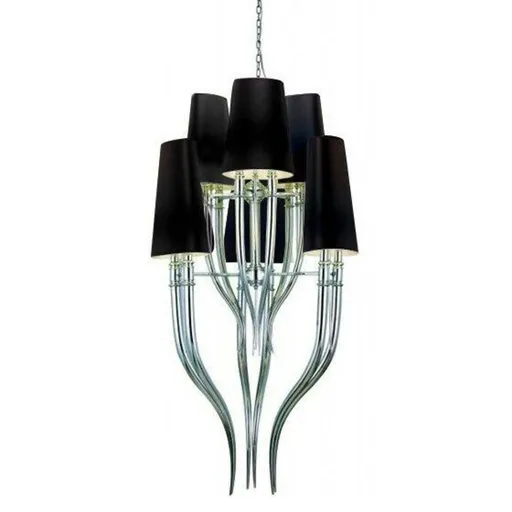 Závěsné svítidlo AZzardo Diablo 3+3 black AZ1417 E14 12x11W IP20 61cm černé