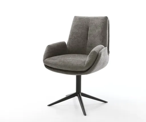 Jídelní židle Clea-Flex bouclé měkký tmavě béžová křížová