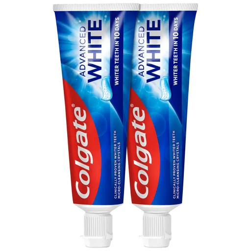 Colgate Bělicí zubní pasta Advanced White 2 x 75 ml