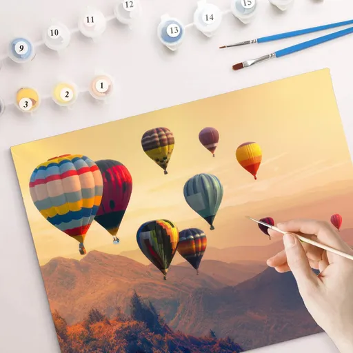 Weltbild Malování podle čísel Barevné horkovzdušné balóny