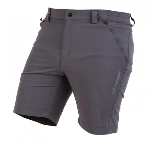TRIMM TRACKY Pánské outdoorové kraťasy, tmavě šedá, velikost XXXL