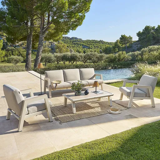 DEOKORK Hliníková sestava HELIOS pro 5 osob (ivory)