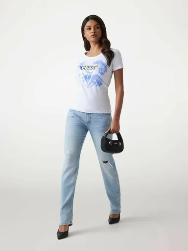 Guess dámské bílé tričko W5GI08J1314 XS