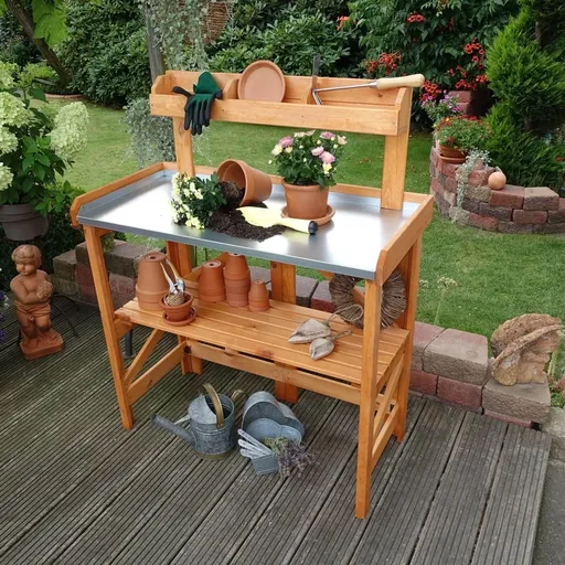 Přesazovací stůl s policí