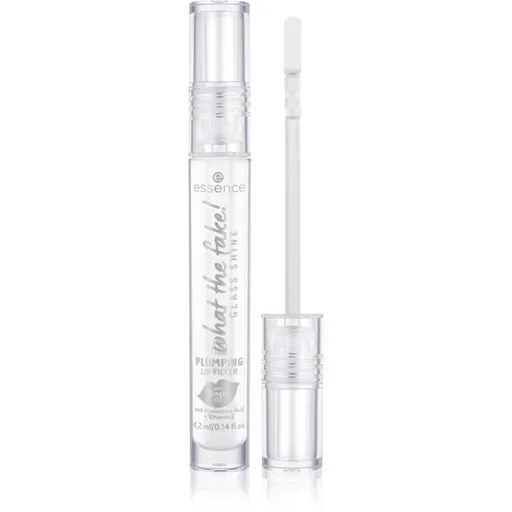 essence WHAT THE FAKE! transparentní lesk na rty odstín Oh So Glassy! 4.2 ml