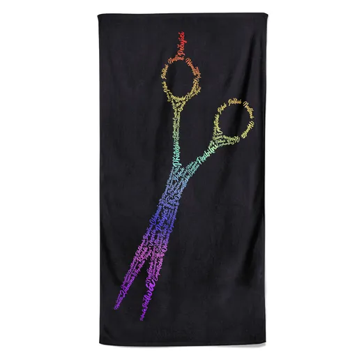 Osuška Kadeřnice – nůžky (Velikost osušky: 100x170cm)