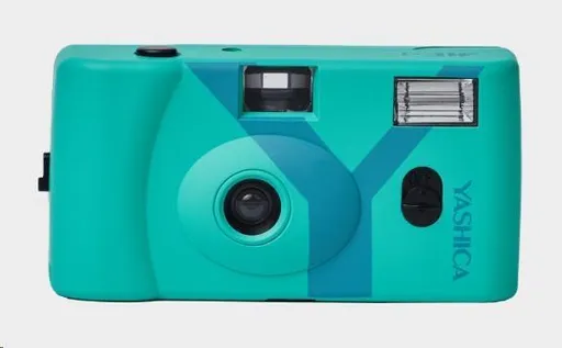 YASHICA MF-1 Snapshot Art Camera (Turquoise) - analogový fotoaparát