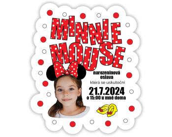 Personal Personalizované pozvánky 6 ks - Minnie Mouse