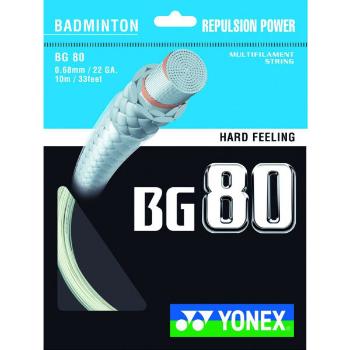 Yonex BG 80 Badmintonový výplet, bílá, velikost