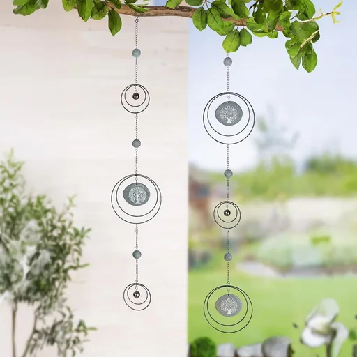 Gilde Závěsné dekorace Ptačí strom, 93 cm, sada 2 ks