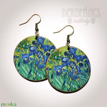 Van Gogh: Iriszek -  fa fülbevaló