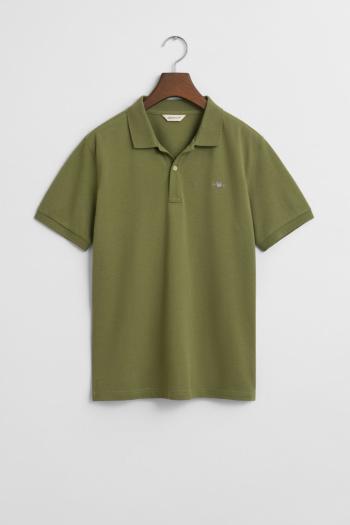POLOKOŠILE GANT SHIELD SS PIQUE WASHED OLIVE