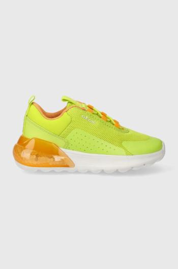 Dětské sneakers boty Geox ACTIVART ILLUMINUS zelená barva