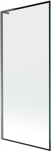 MEXEN/S Next L vanová zástěna FIX 80 x 150, černá vzor, grafit metal 895-080-000-03-70-95