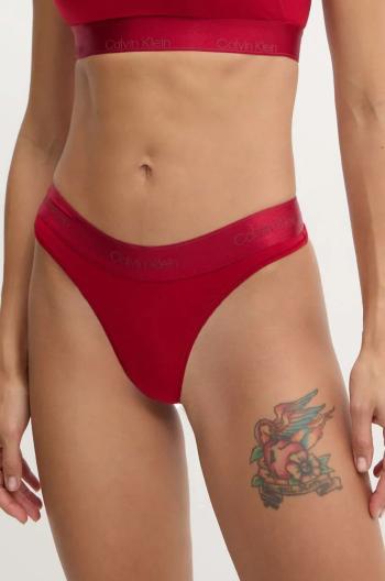 Tanga Calvin Klein Underwear červená barva, 000QF7997E