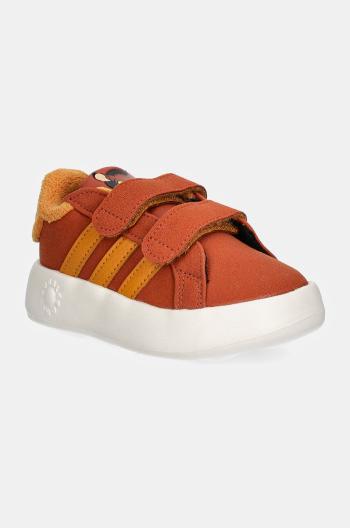 Dětské sneakers boty adidas GRAND COURT Bambi CF hnědá barva, IF4047