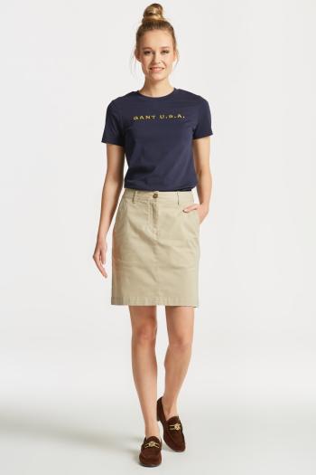 SUKNĚ GANT CHINO SKIRT DRY SAND2