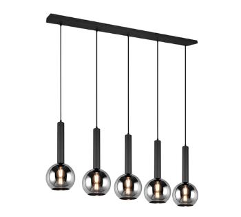 Závesné osvetlenie Trio Clayton čierna 310300532