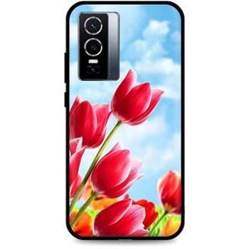 TopQ Kryt Vivo Y76 5G silikon Tulips 72662 (Sun-72662)