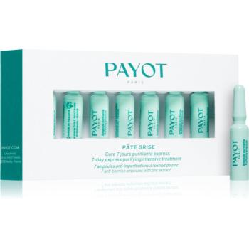 Payot Pâte Grise Cure 7 Jours Purifiante Express ampule – 7denní intenzivní péče pro zklidnění projevů akné 7x1,5 ml