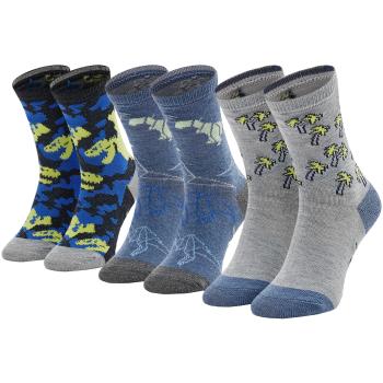 Skechers  3PPK Boys Casual Glow In The Dark Socks  Športové ponožky Viacfarebná