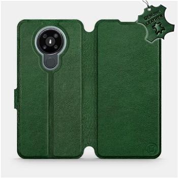 Flipové pouzdro na mobil Nokia 3.4 - Zelené - kožené -   Green Leather (5903516408641)