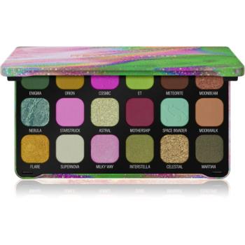 Makeup Revolution Forever Flawless paleta očních stínů odstín Astro Nova Green 18x1.1 g