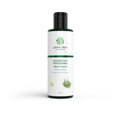 Hřejivý relax - masážní olej 200 ml - Green idea