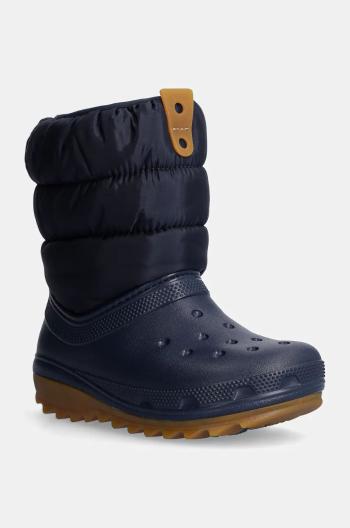 Dětské sněhule Crocs CLASSIC NEO PUFF BOOT tmavomodrá barva, 207684