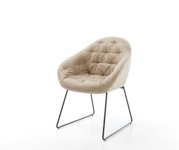 Jídelní židle Gaio-Flex béžová vintage černá podnož