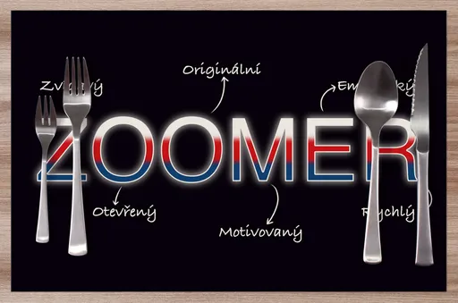 Prostírání Zoomer – vlastnosti