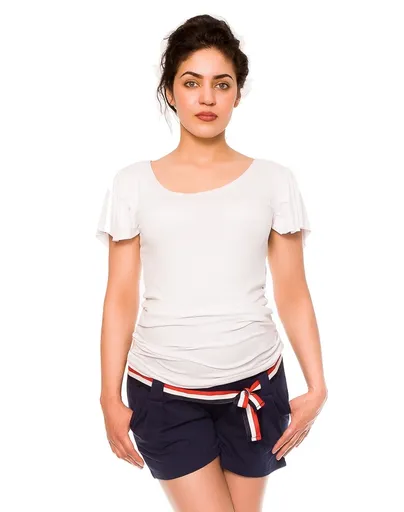 bemaamaa Těhotenské teplákové kraťasy Monika - granát